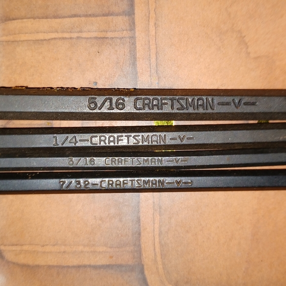Vintage Craftsman-V- Series Allen Key Set - Picture 5 of 8